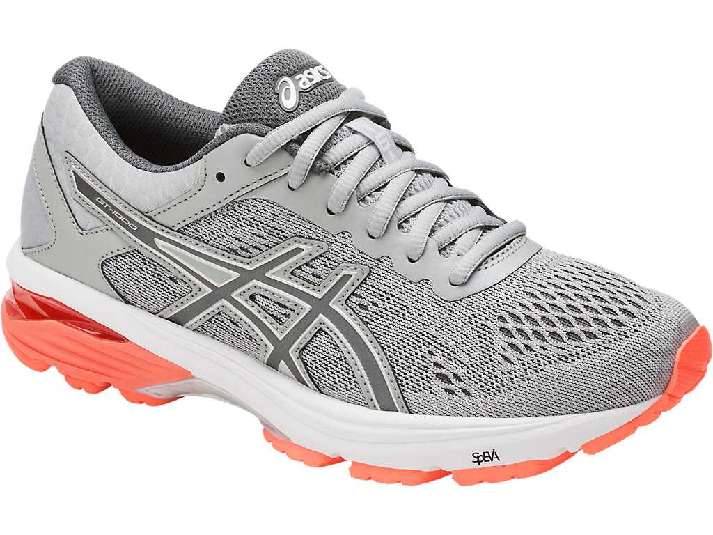 Buty do Biegania Damskie Asics Gt-1000 6 Szare Ciemny Szare Koralowe | 96380-ZJWR