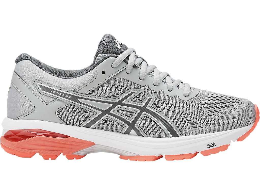 Buty do Biegania Damskie Asics Gt-1000 6 Szare Ciemny Szare Koralowe | 96380-ZJWR