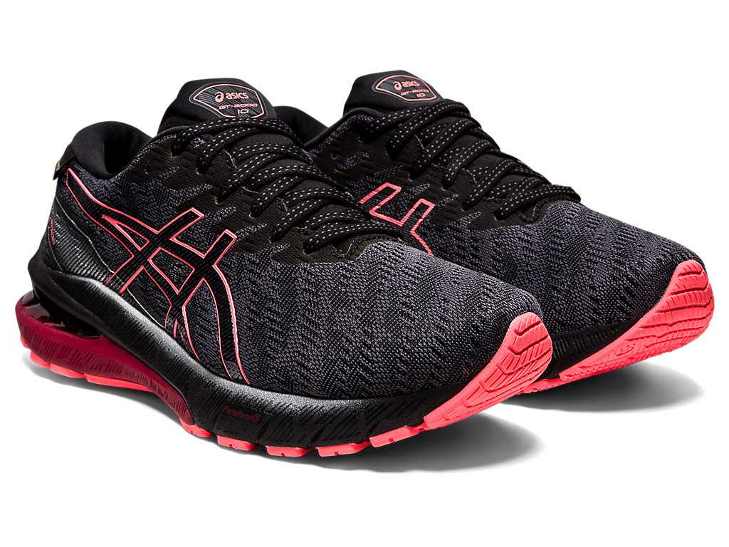 Buty do Biegania Damskie Asics Gt-2000 10 G-tx Szare Czarne | 32591-FONI