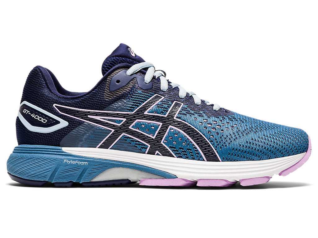 Buty do Biegania Damskie Asics Gt-4000 2 (D) Szare Granatowe | 07815-YDIC