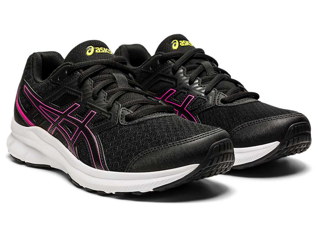 Buty do Biegania Damskie Asics Jolt 3 (D) Czarne Różowe | 03275-MURE