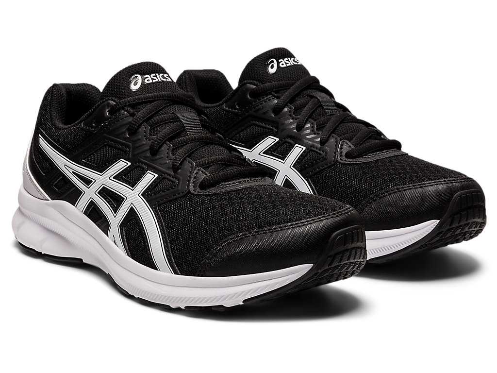 Buty do Biegania Damskie Asics Jolt 3 (D) Czarne Białe | 93205-KNTE