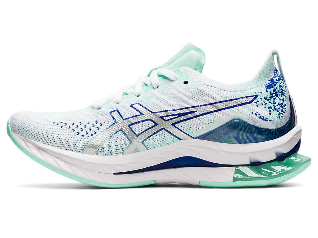 Buty do Biegania Damskie Asics Kinsei Blast Białe Srebrne | 28436-PLNM