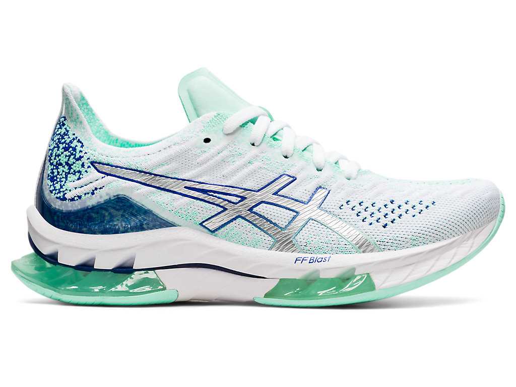 Buty do Biegania Damskie Asics Kinsei Blast Białe Srebrne | 28436-PLNM