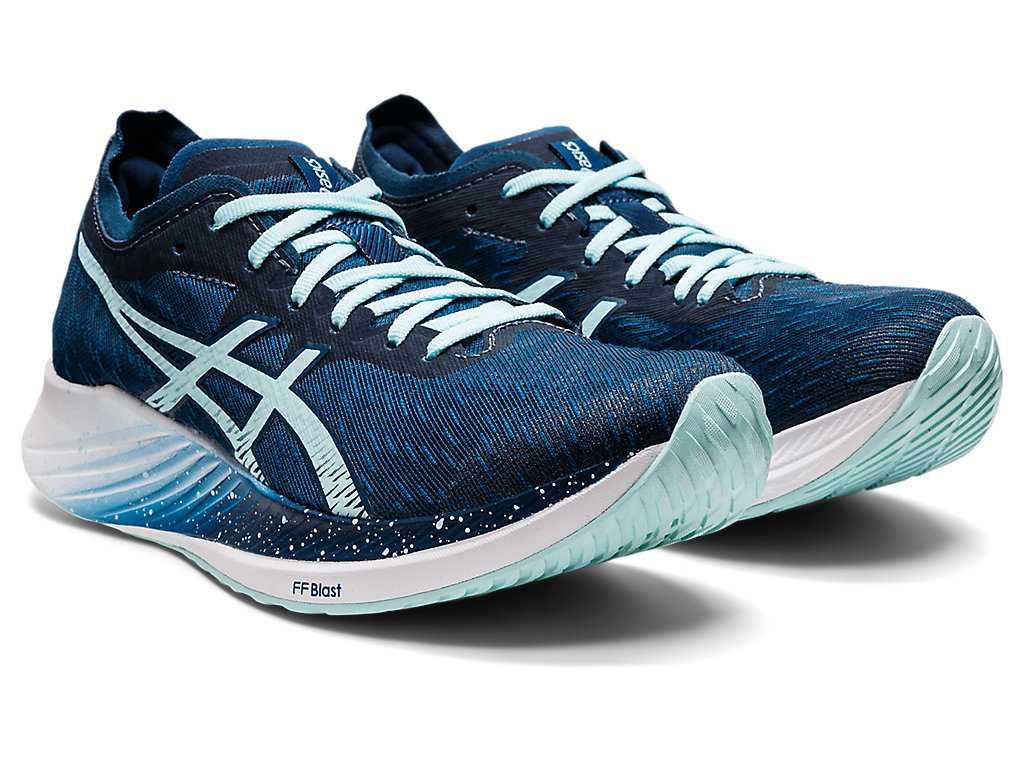 Buty do Biegania Damskie Asics Magic Speed Niebieskie Niebieskie | 41682-VZLF