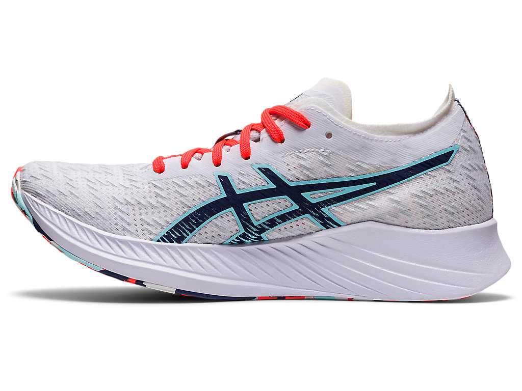 Buty do Biegania Damskie Asics Magic Speed Białe Niebieskie | 48926-OJAR