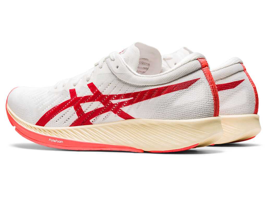 Buty do Biegania Damskie Asics Metaracer Białe Czerwone | 87146-FMDE