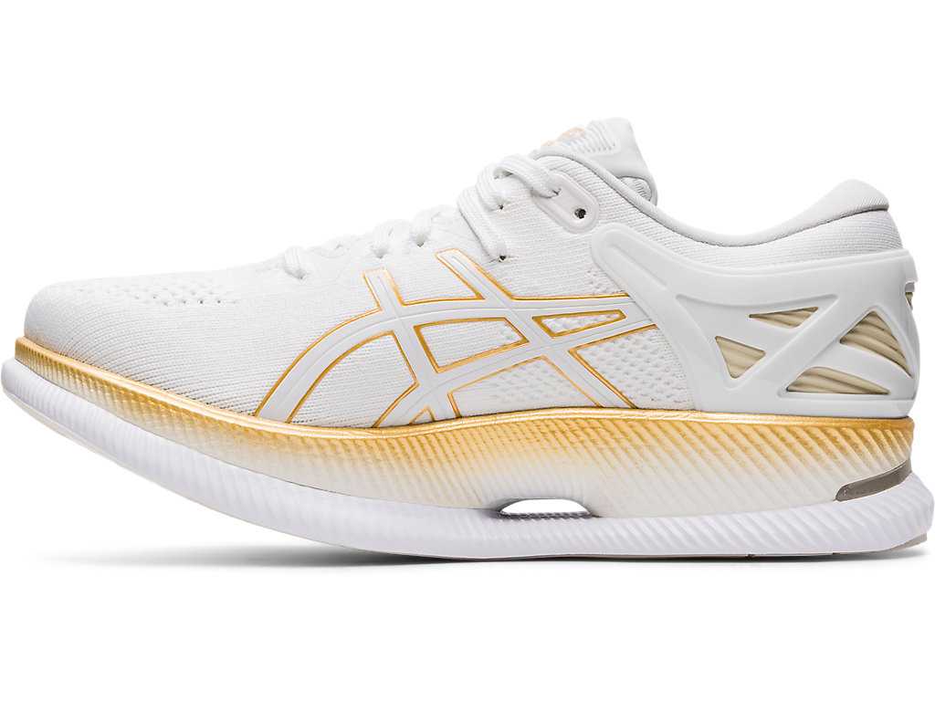 Buty do Biegania Damskie Asics Metaride Białe Złote | 21045-EDLS