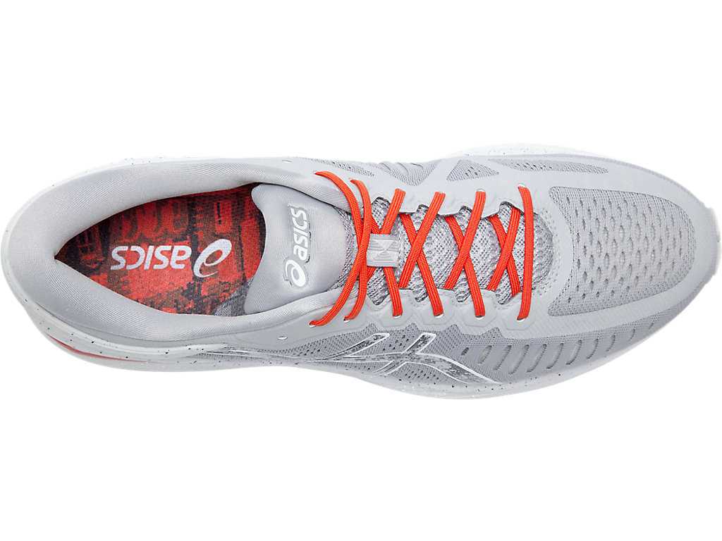 Buty do Biegania Damskie Asics Metarun Szare Czerwone Białe | 25760-XNQK