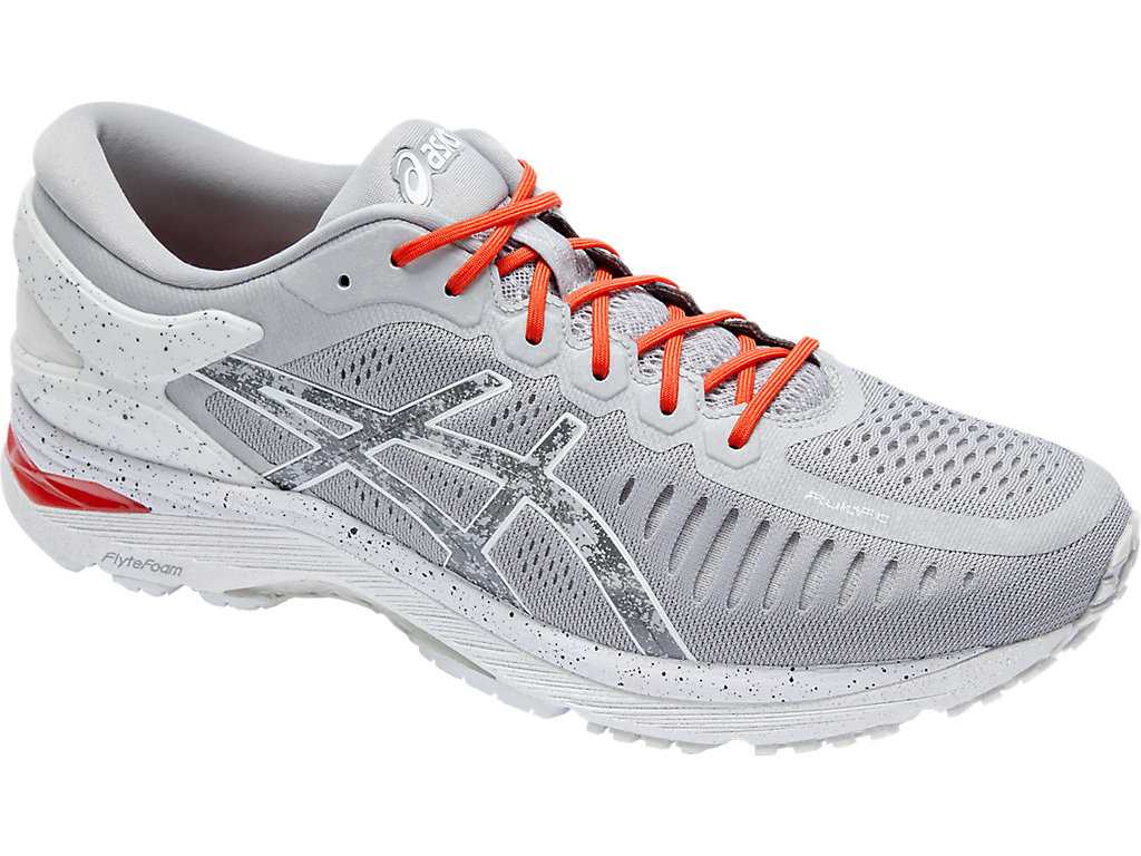 Buty do Biegania Damskie Asics Metarun Szare Czerwone Białe | 25760-XNQK