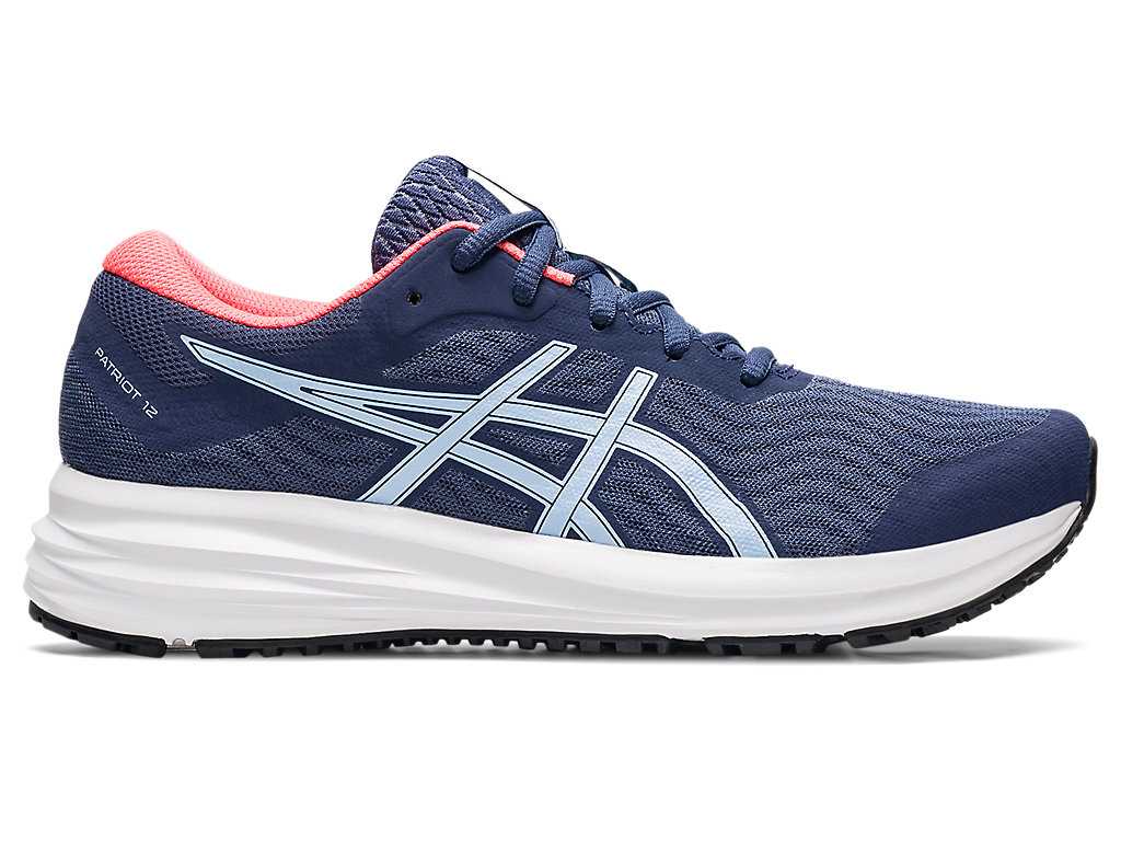 Buty do Biegania Damskie Asics Patriot 12 Niebieskie Niebieskie | 30496-ICRV