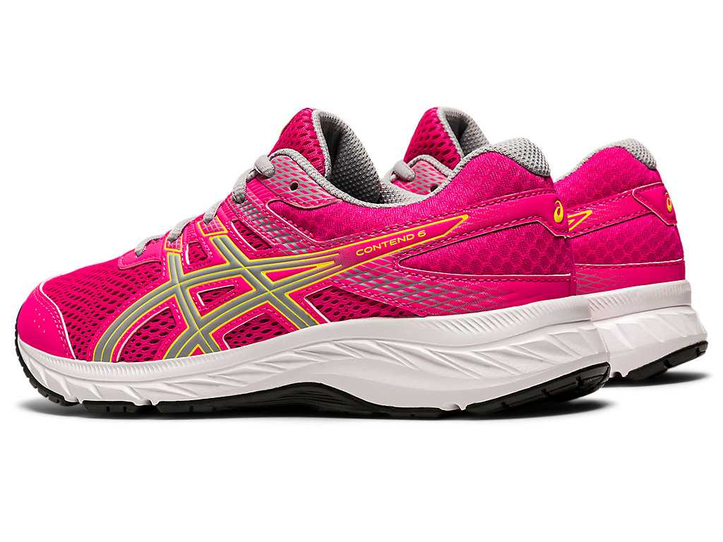 Buty do Biegania Dziecięce Asics Contend 6 Grade School Białe Niebieskie | 01679-OVSZ