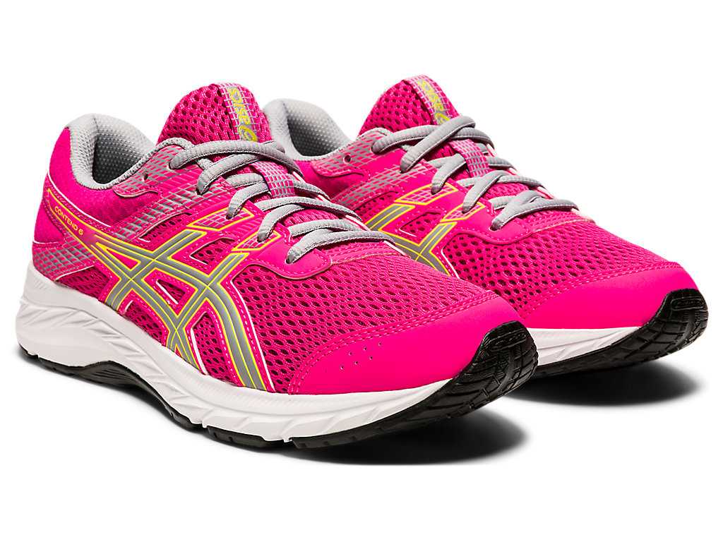 Buty do Biegania Dziecięce Asics Contend 6 Grade School Białe Niebieskie | 01679-OVSZ