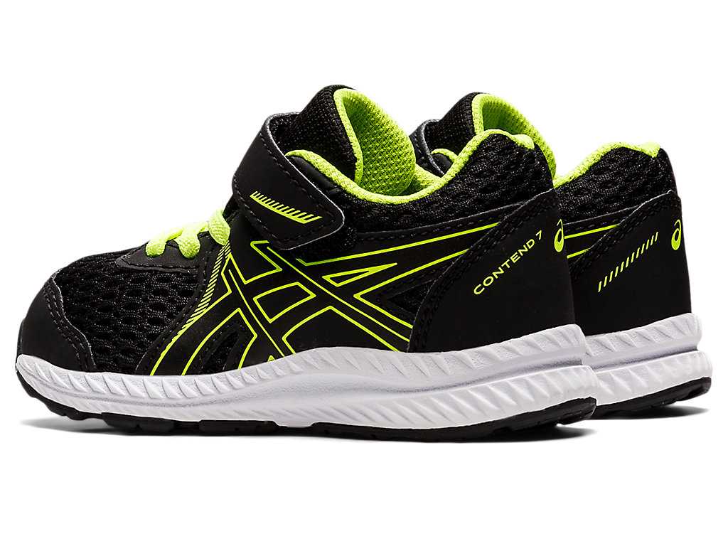 Buty do Biegania Dziecięce Asics Contend 7 Size Czarne Głęboka Turkusowe | 03514-BJNV