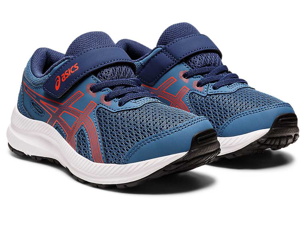 Buty do Biegania Dziecięce Asics Contend 8 Pre-school Lazur Różowe | 05387-YVBQ