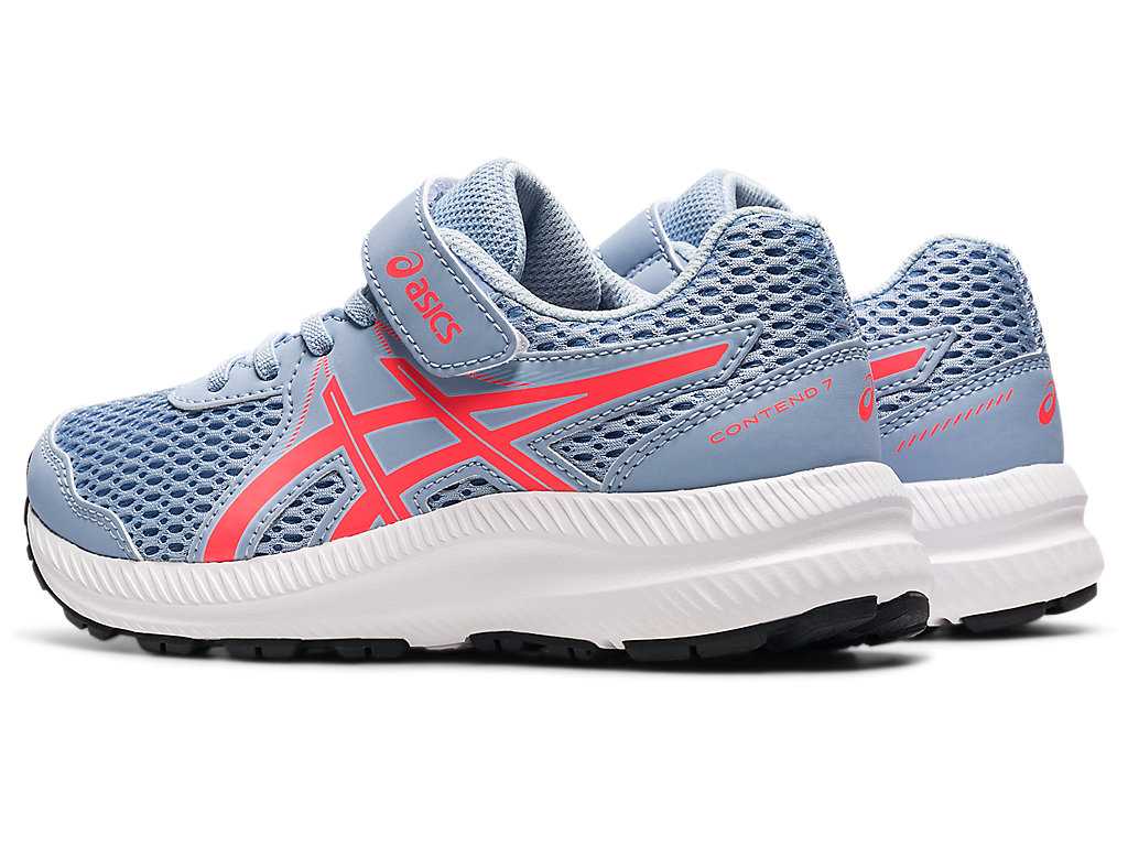 Buty do Biegania Dziecięce Asics Contend 7 Pre-school Różowe Głęboka Niebieskie | 08271-FRVU