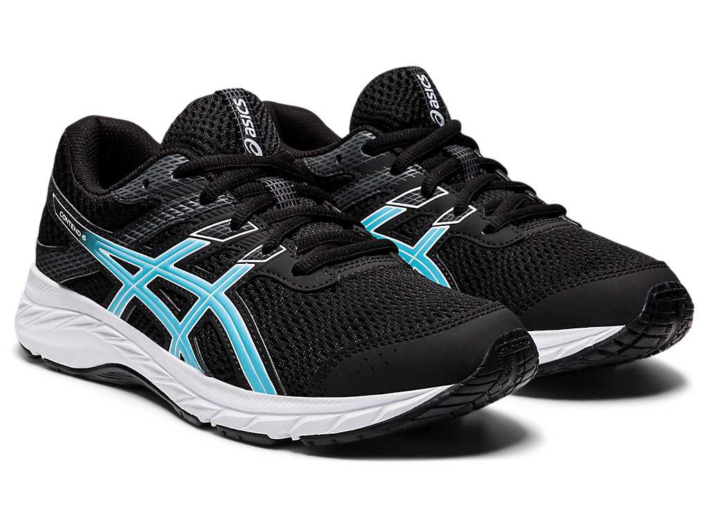 Buty do Biegania Dziecięce Asics Contend 6 Grade School Białe Niebieskie | 18502-RYTN