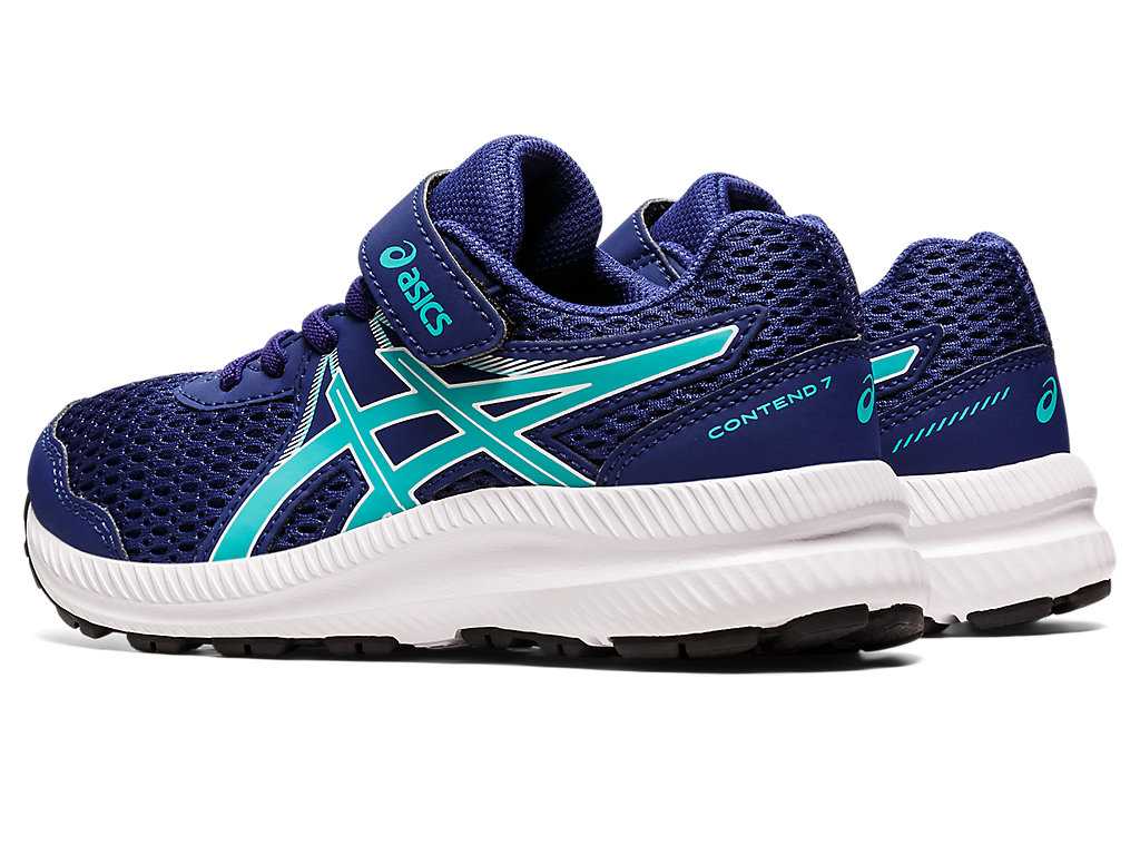 Buty do Biegania Dziecięce Asics Contend 7 Pre-school Różowe Głęboka Niebieskie | 26543-MWVO