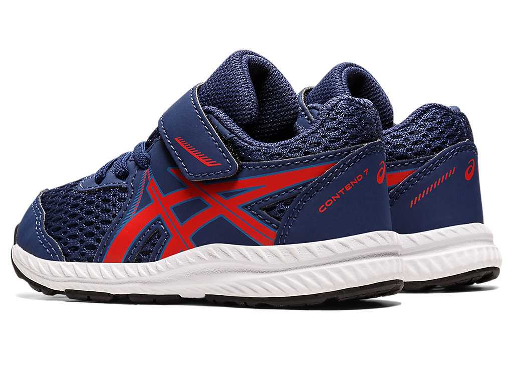 Buty do Biegania Dziecięce Asics Contend 7 Size Czarne Głęboka Turkusowe | 27835-NGPS