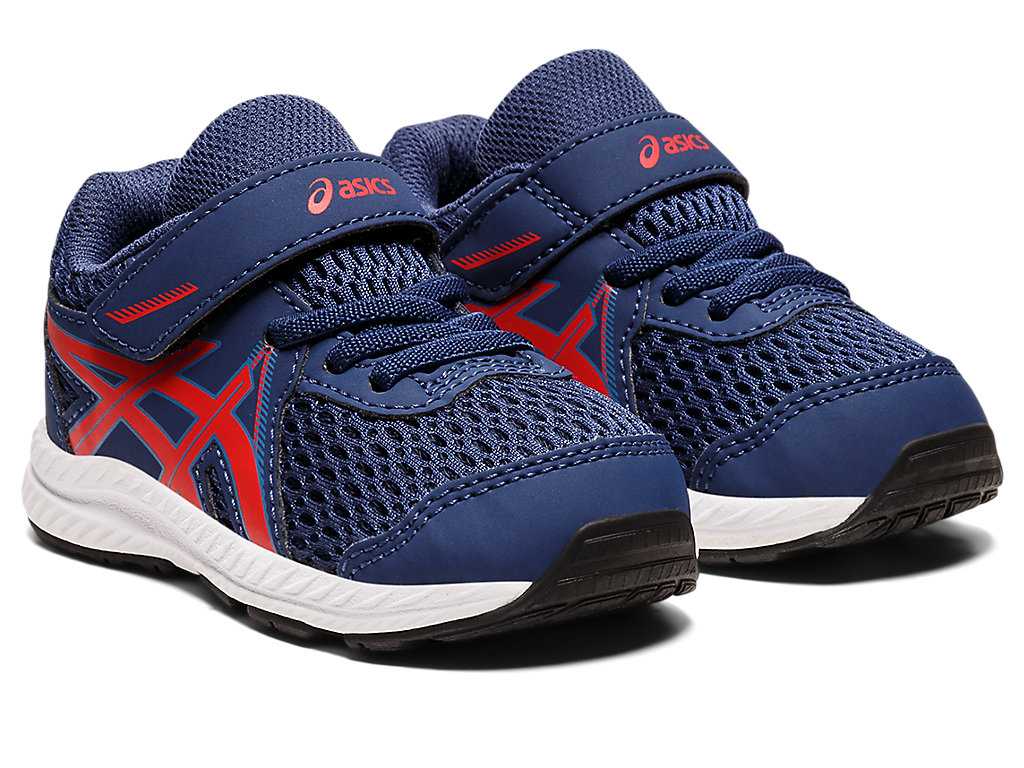 Buty do Biegania Dziecięce Asics Contend 7 Size Czarne Głęboka Turkusowe | 27835-NGPS