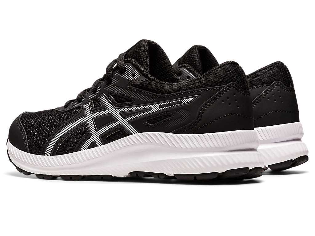 Buty do Biegania Dziecięce Asics Contend 8 Grade School Czarne Niebieskie | 36715-OEQW