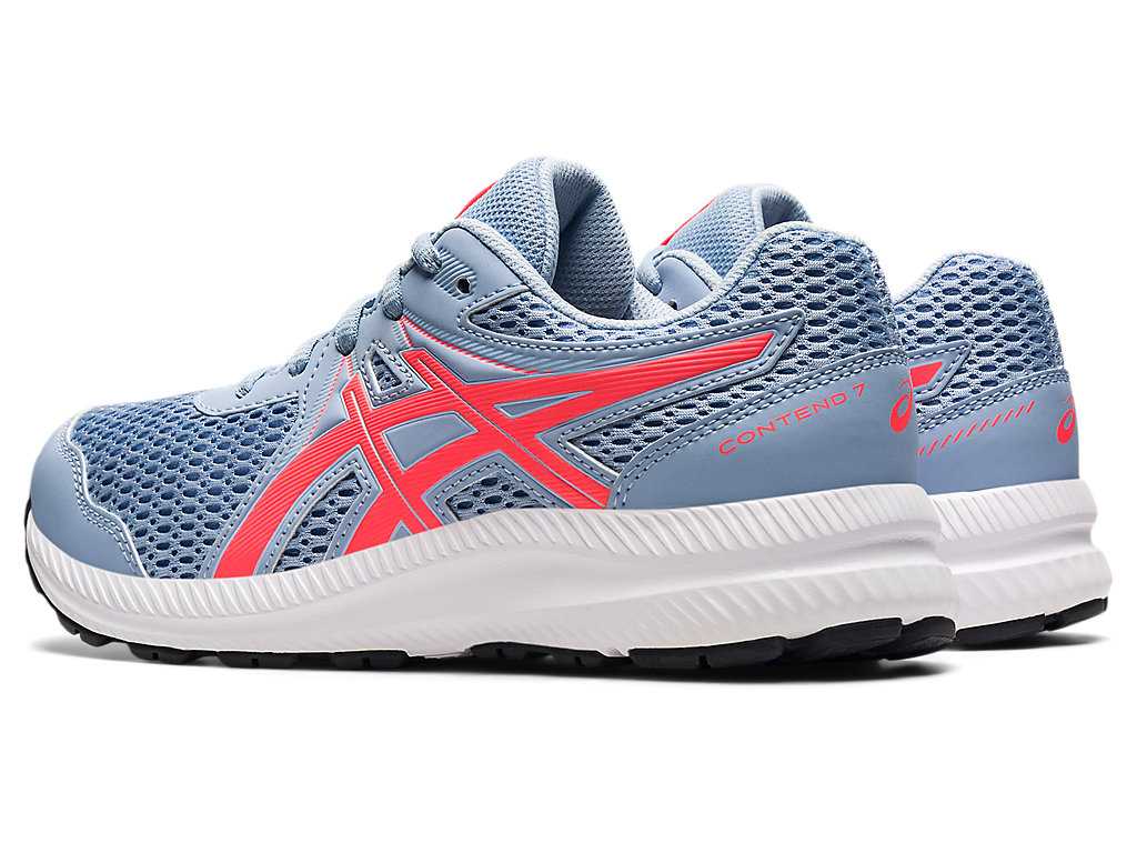 Buty do Biegania Dziecięce Asics Contend 7 Grade School Czarne Głęboka Turkusowe | 42138-FQKG