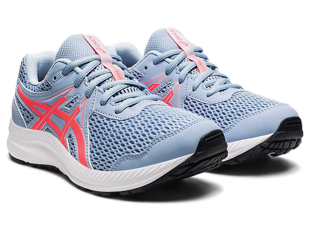 Buty do Biegania Dziecięce Asics Contend 7 Grade School Czarne Głęboka Turkusowe | 42138-FQKG