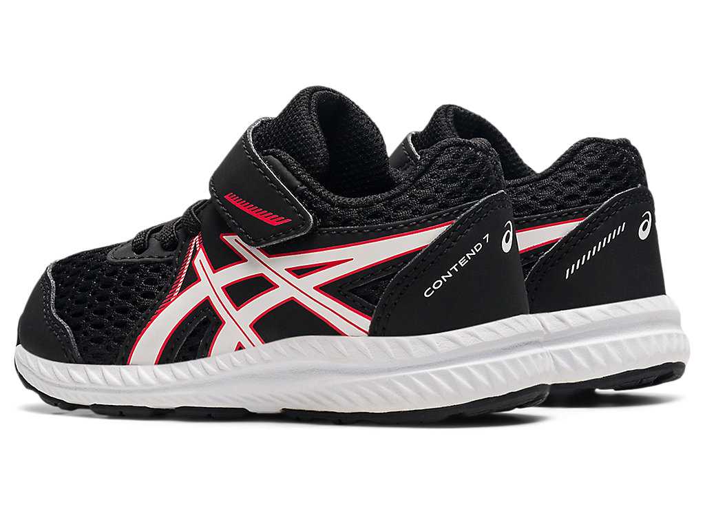 Buty do Biegania Dziecięce Asics Contend 7 Size Czarne Głęboka Turkusowe | 48762-JPZB