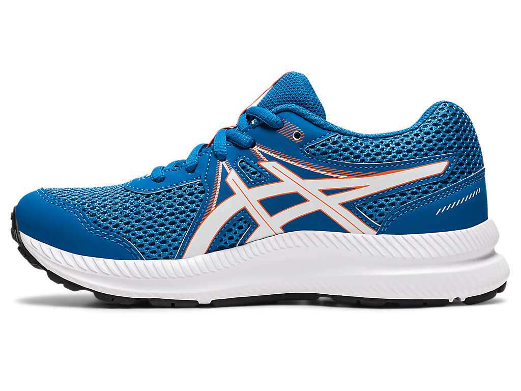 Buty do Biegania Dziecięce Asics Contend 7 Grade School Czarne Głęboka Turkusowe | 59184-PCKY