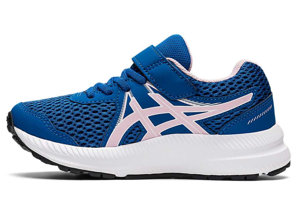 Buty do Biegania Dziecięce Asics Contend 7 Pre-school Różowe Głęboka Niebieskie | 64930-BTZS