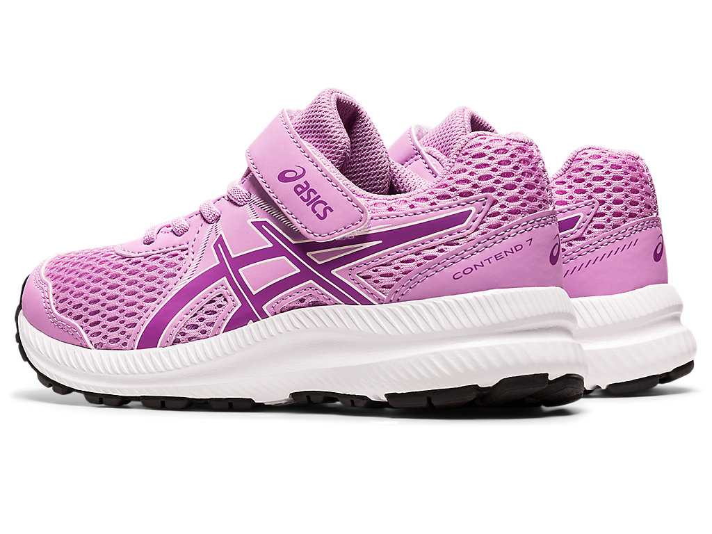 Buty do Biegania Dziecięce Asics Contend 7 Pre-school Różowe Głęboka Niebieskie | 65901-LWYV