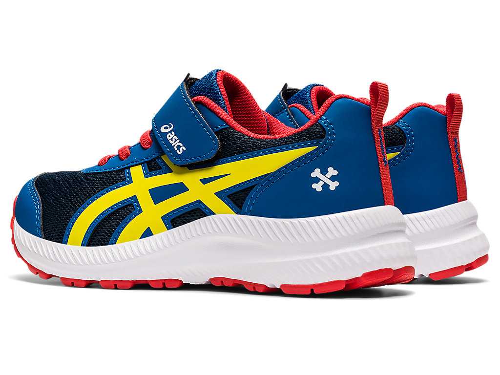 Buty do Biegania Dziecięce Asics Contend 7 Pre-school Niebieskie Białe | 72653-MKCE