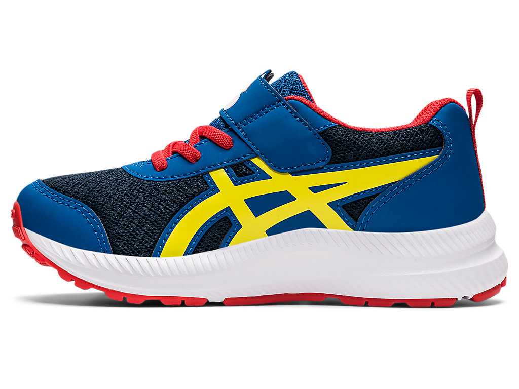 Buty do Biegania Dziecięce Asics Contend 7 Pre-school Niebieskie Białe | 72653-MKCE