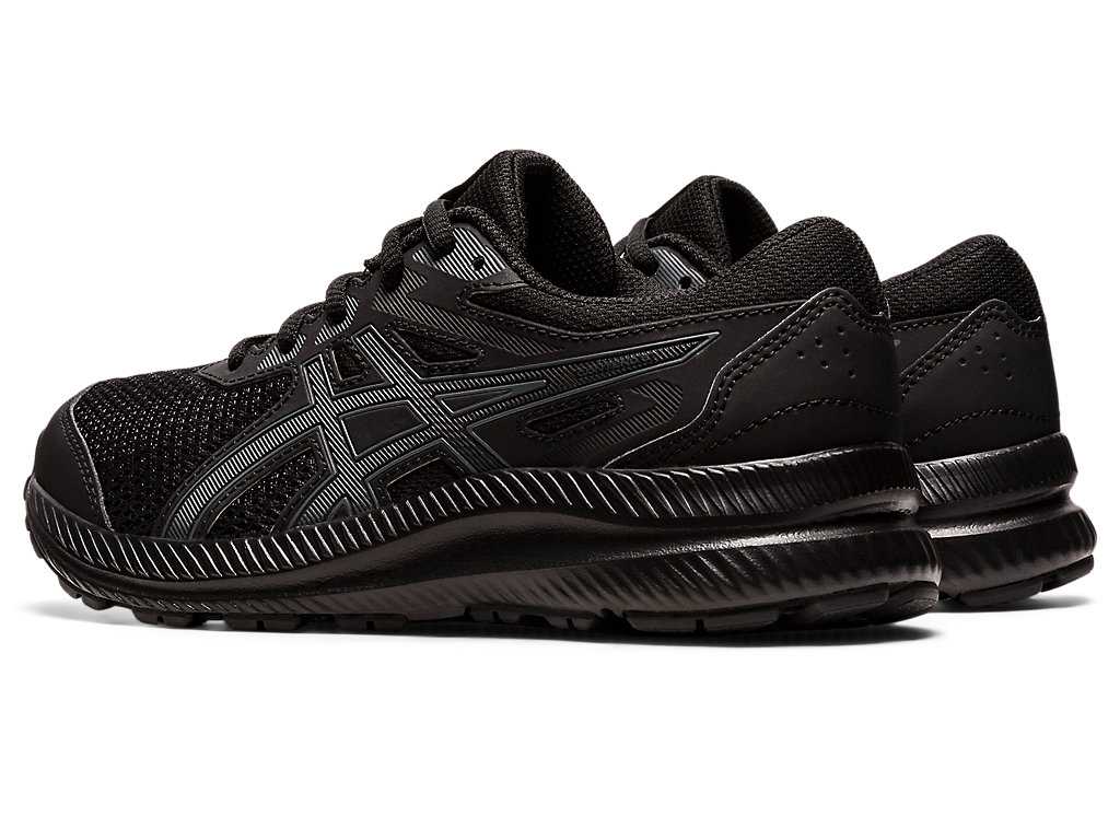 Buty do Biegania Dziecięce Asics Contend 8 Grade School Czarne Niebieskie | 78294-ZSVC