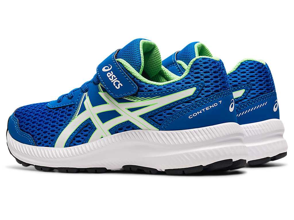 Buty do Biegania Dziecięce Asics Contend 7 Pre-school Różowe Głęboka Niebieskie | 80374-AVBX