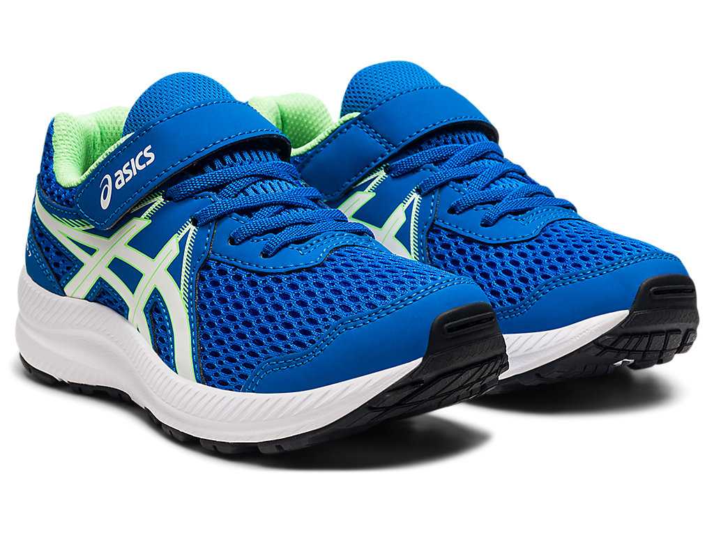 Buty do Biegania Dziecięce Asics Contend 7 Pre-school Różowe Głęboka Niebieskie | 80374-AVBX