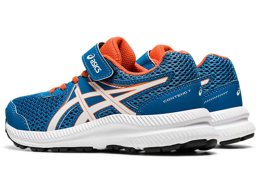 Buty do Biegania Dziecięce Asics Contend 7 Pre-school Różowe Głęboka Niebieskie | 90712-JSMW