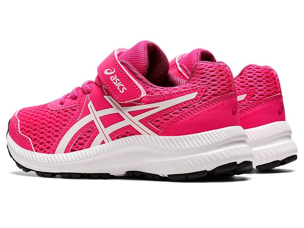 Buty do Biegania Dziecięce Asics Contend 7 Pre-school Różowe Głęboka Niebieskie | 94270-KRCS