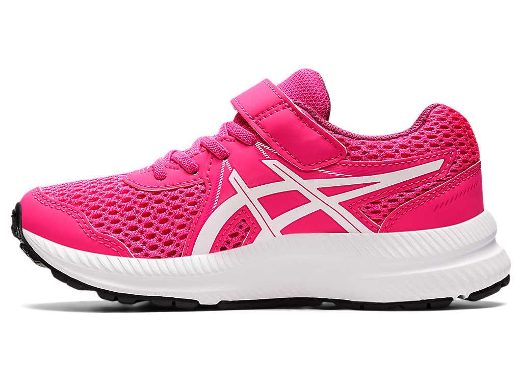 Buty do Biegania Dziecięce Asics Contend 7 Pre-school Różowe Głęboka Niebieskie | 94270-KRCS