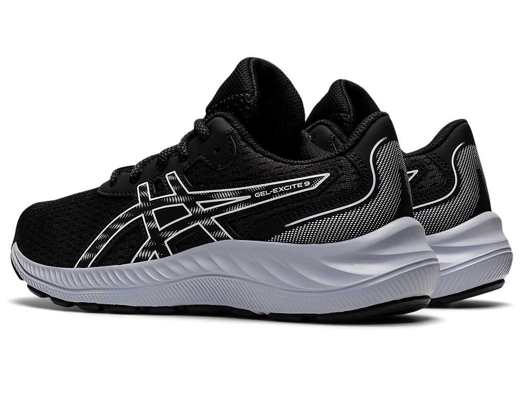 Buty do Biegania Dziecięce Asics Gel-excite 9 Grade School Czarne Niebieskie | 15697-HGKN