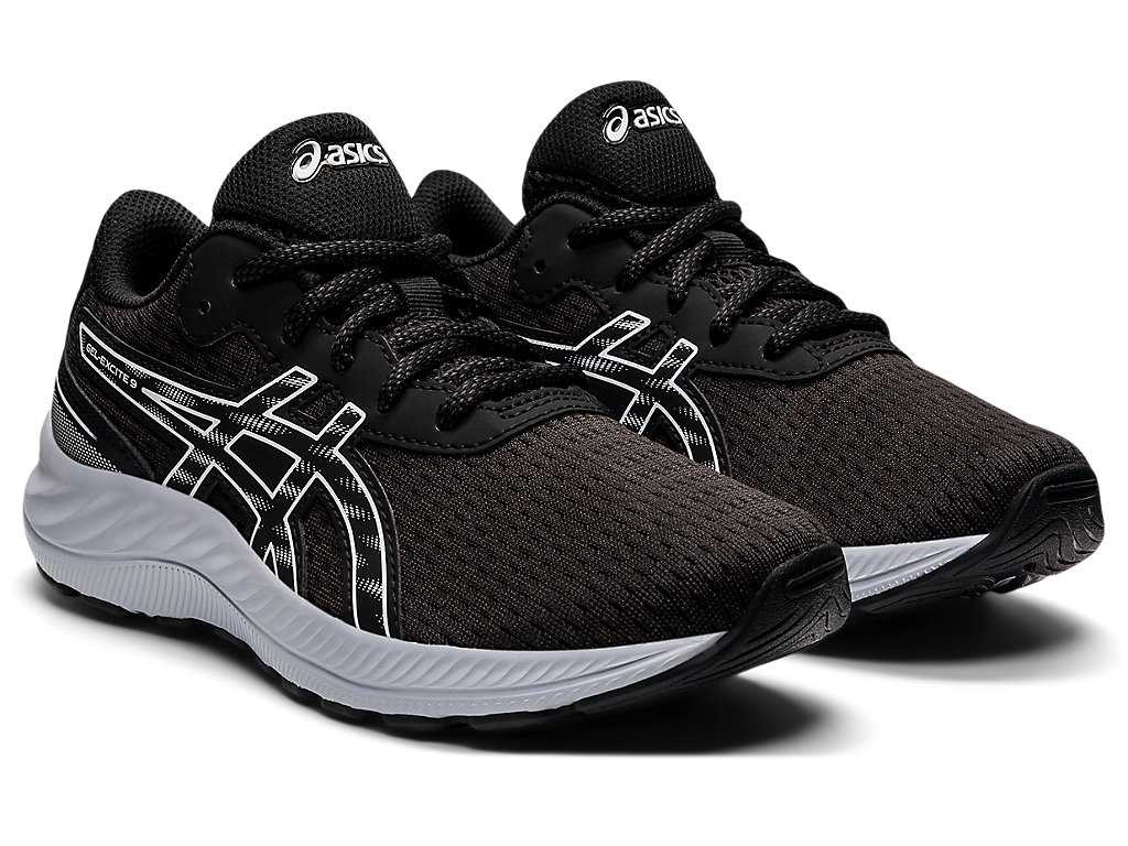 Buty do Biegania Dziecięce Asics Gel-excite 9 Grade School Czarne Niebieskie | 15697-HGKN