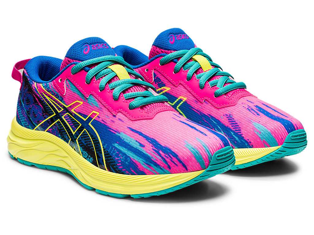 Buty do Biegania Dziecięce Asics Gel-noosa Tri 13 Grade School Różowe Żółte | 07286-BMAX