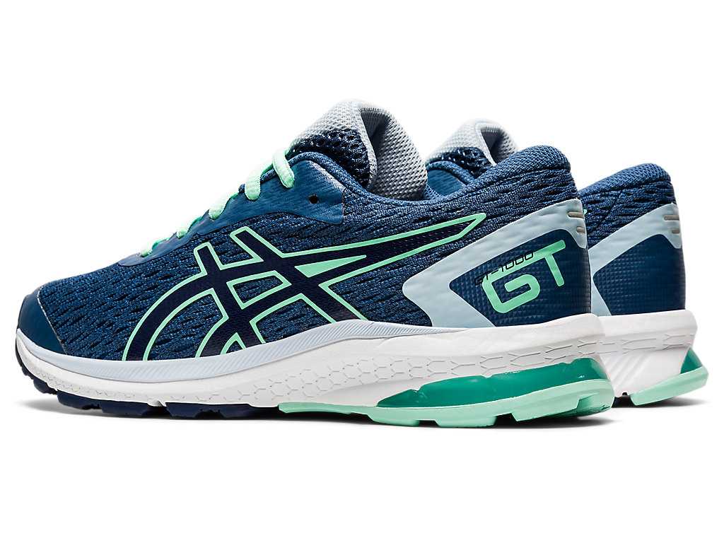 Buty do Biegania Dziecięce Asics Gt-1000 9 Grade School Niebieskie Czarne | 04675-GLVZ