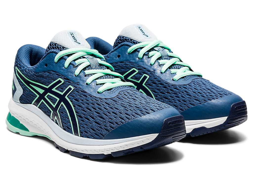 Buty do Biegania Dziecięce Asics Gt-1000 9 Grade School Niebieskie Czarne | 04675-GLVZ