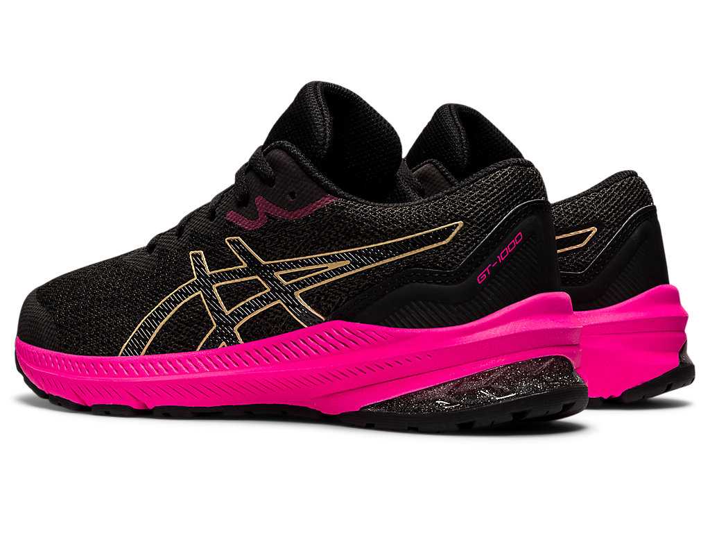 Buty do Biegania Dziecięce Asics Gt-1000 11 Grade School Czarne | 83750-PGXY