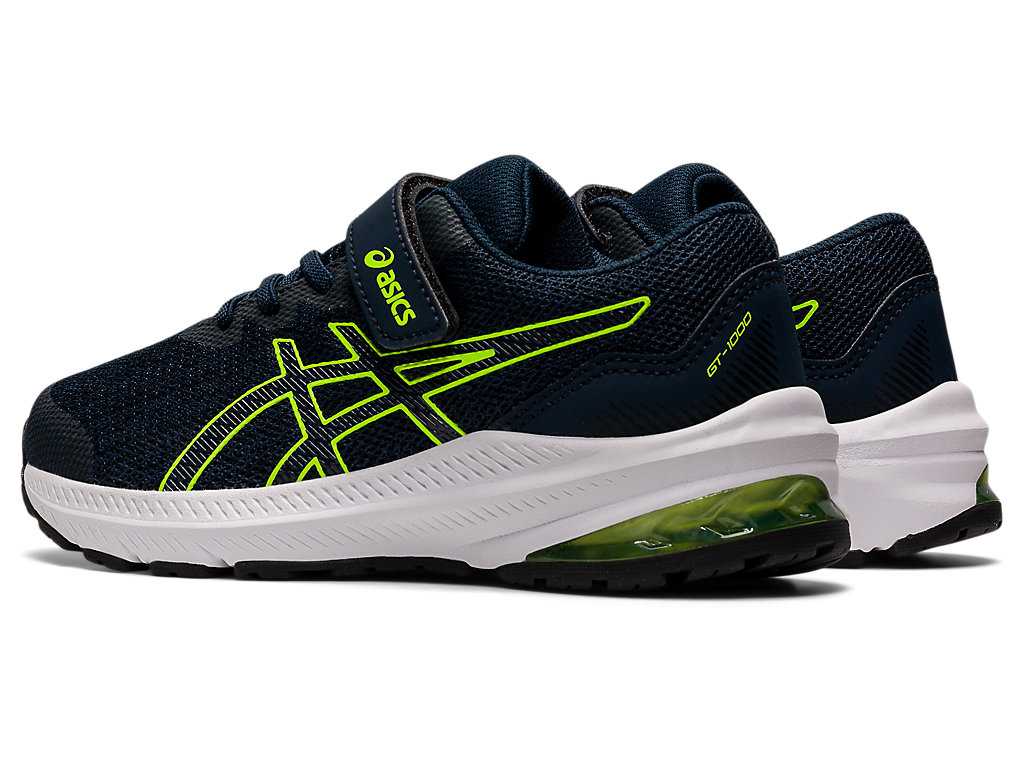 Buty do Biegania Dziecięce Asics Gt-1000 11 Pre-school Niebieskie Niebieskie | 93176-PFUQ