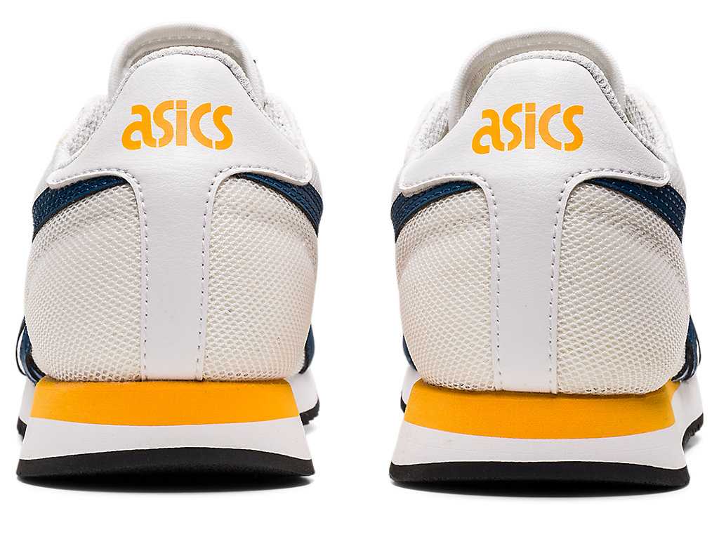 Buty do Biegania Dziecięce Asics Tiger Runner Grade School Białe Głęboka Indygo | 38905-LENC