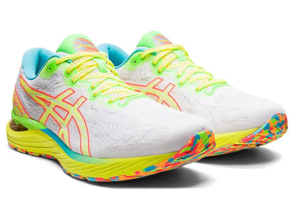 Buty do Biegania Męskie Asics Gel-cumulus 23 Białe Żółte | 10846-ATFW