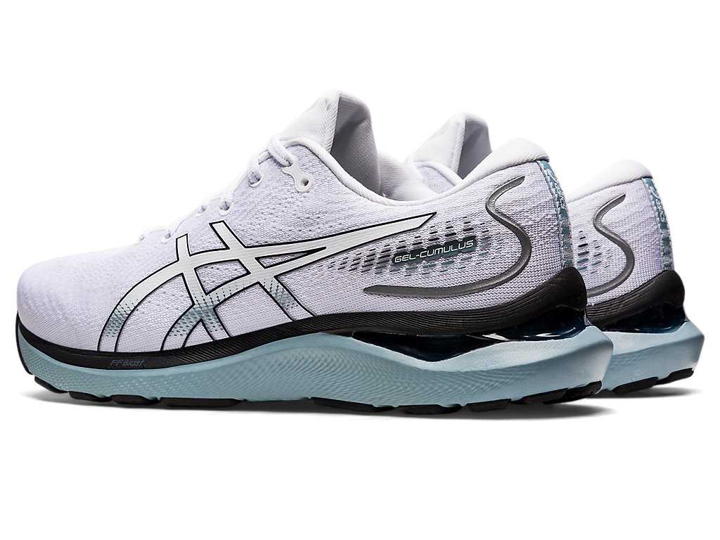 Buty do Biegania Męskie Asics Gel-cumulus 24 Białe Czarne | 24073-ACDZ