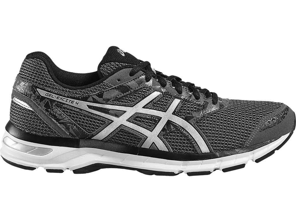 Buty do Biegania Męskie Asics Gel-excite 4 Ciemny Szare Srebrne Czarne | 12980-ZHQO